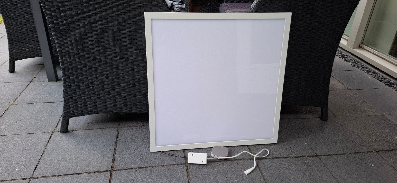 IKEA FLOALT LED-paneel 60x60 cm - Smart verlichting, Gebruikt, Inclusief lichtbron, Modern, Ophalen of Verzenden