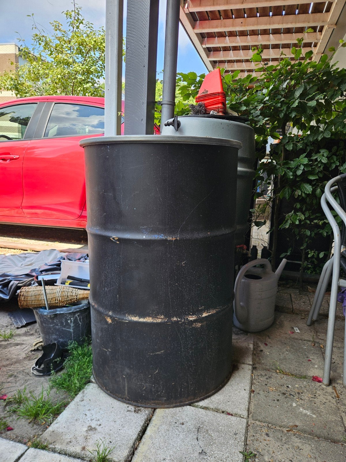 BBQ ton, heeft een opknapbeurt nodig, Ophalen