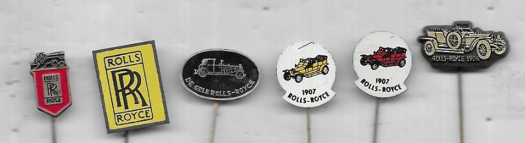ROLLS ROYCE AUTO SPELDEN VERSCHILLENDE, Ophalen of Verzenden, Gebruikt, Transport, Speldje of Pin