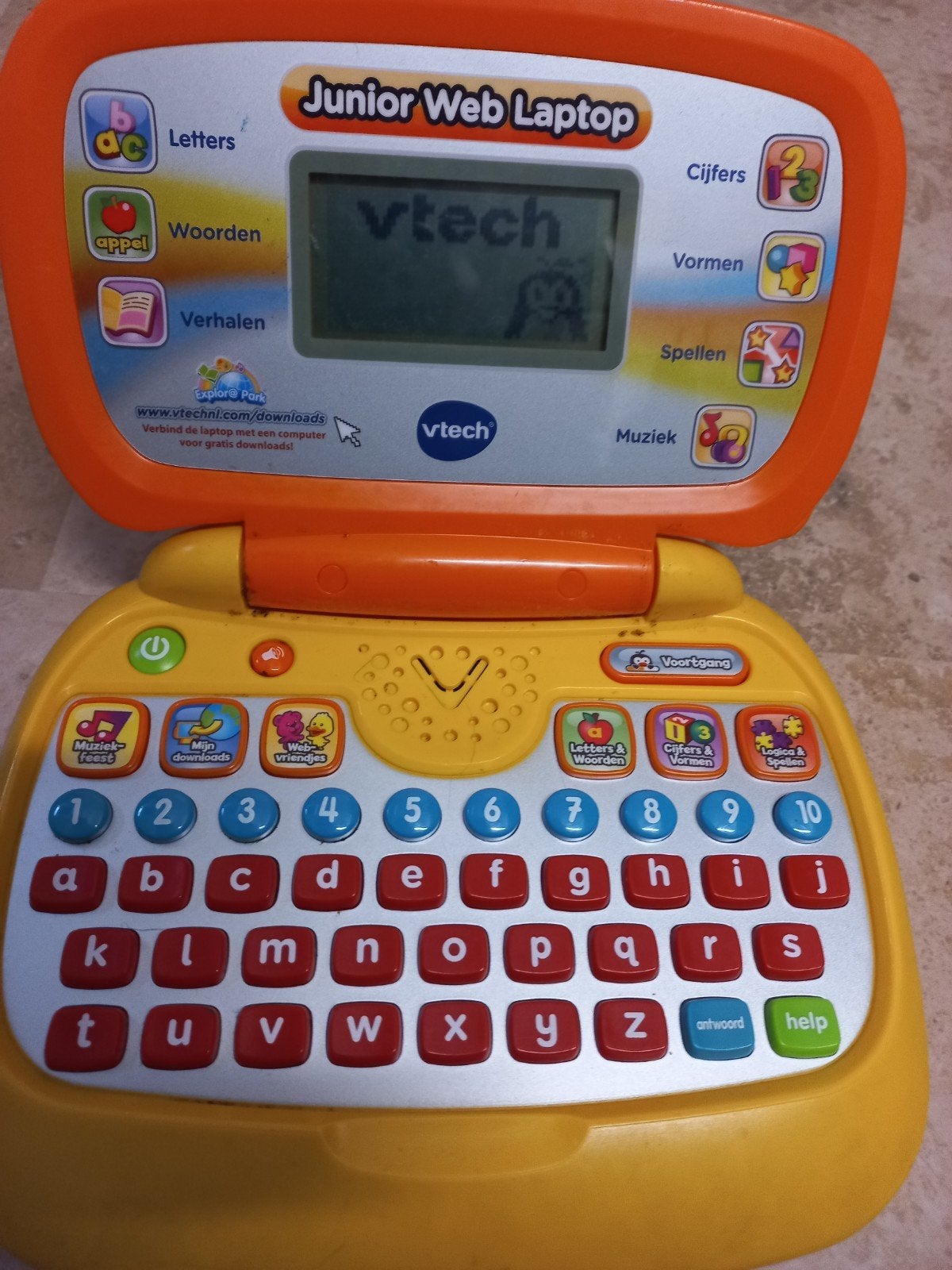 vtech Junior web laptop, Ophalen of Verzenden, Gebruikt, Met licht