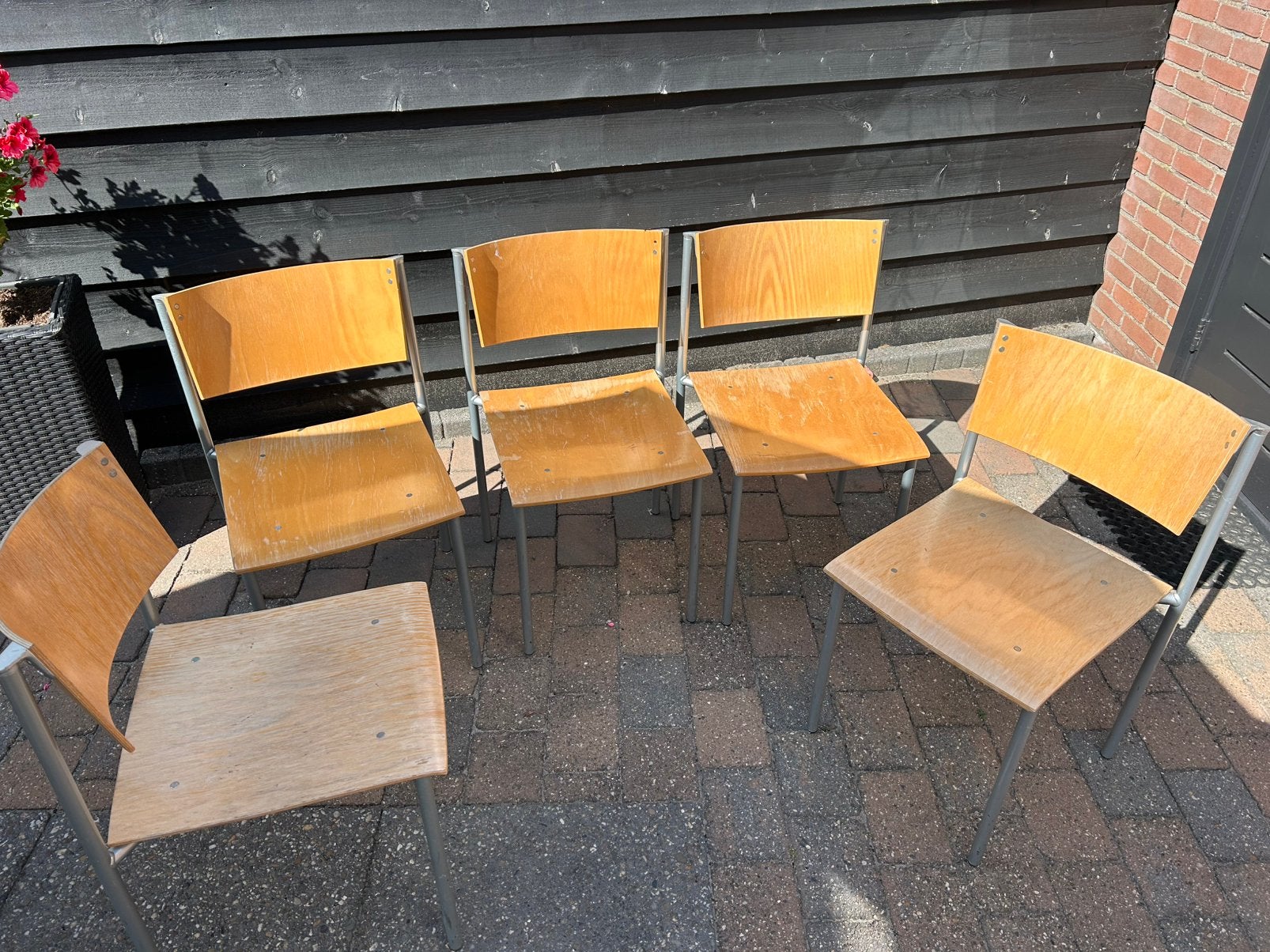 5 orginele vintage Marko stoelen  jaren 70 retro design, Ophalen