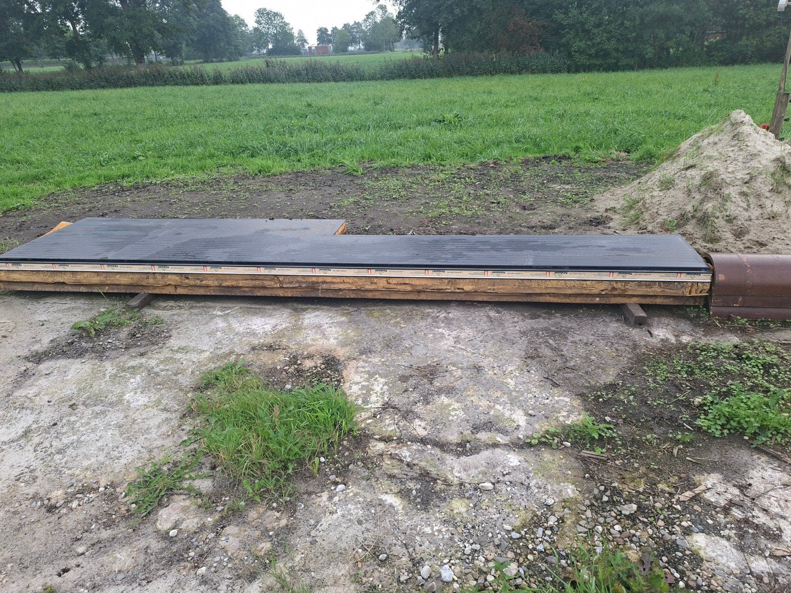rest stukken sandwichpanelen 8cm, Ophalen, Overige typen, 50 mm of meer, Minder dan 200 cm