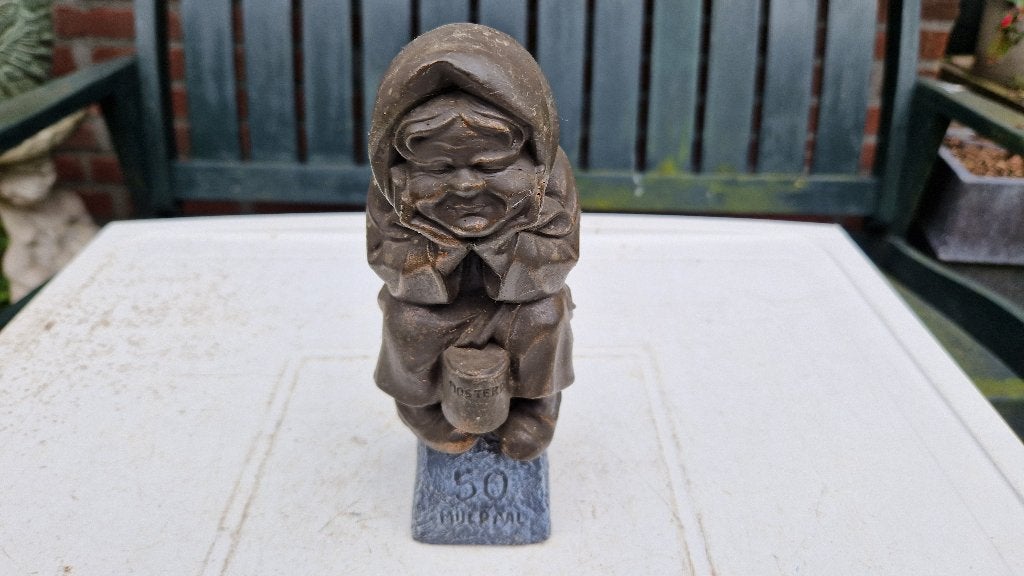 oud beeld mijlpaal 50 jaar mosterd abraham, Ophalen of Verzenden, Gebruikt, Mens