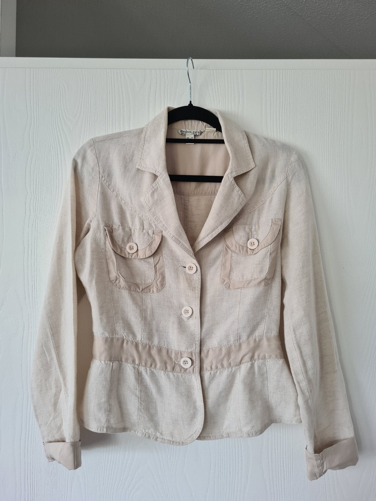Linnen jasje van Bandolera, Verzenden, Beige, Zo goed als nieuw, Jasje