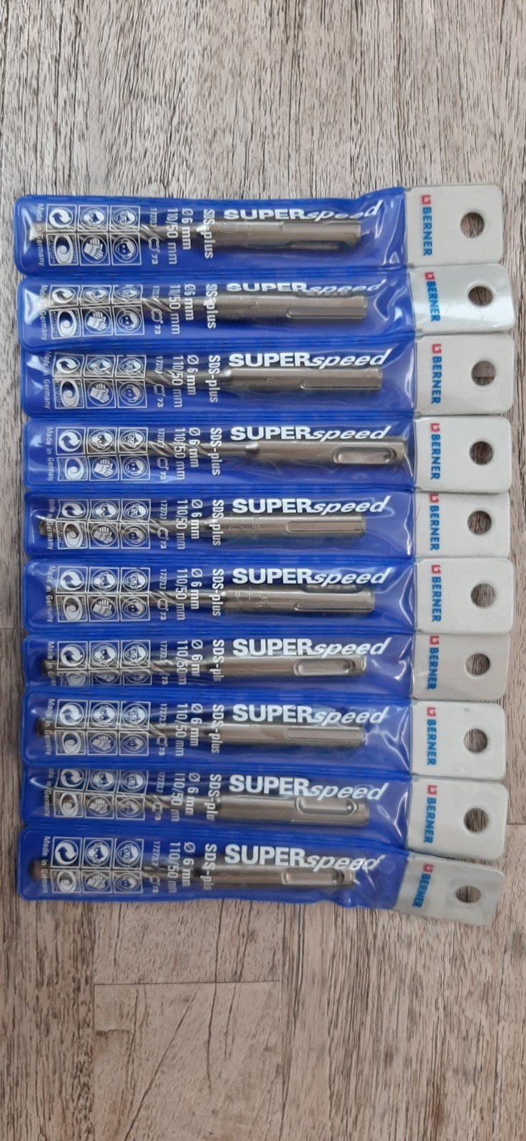 Berner SDS-plus SUPERspeed Boor 6mm x 110/50mm, Ophalen of Verzenden, Nieuw, Boor- en/of Breekhamer, Klopboormechanisme