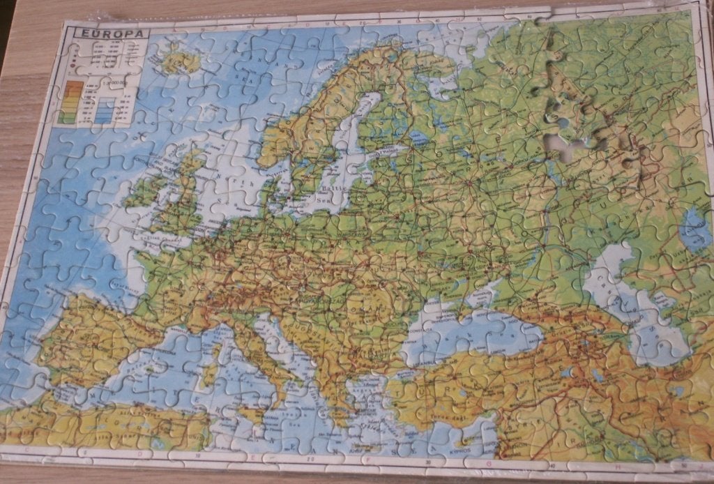 Oude Puzzel Europa 192 stukjes nieuw, Ophalen of Verzenden