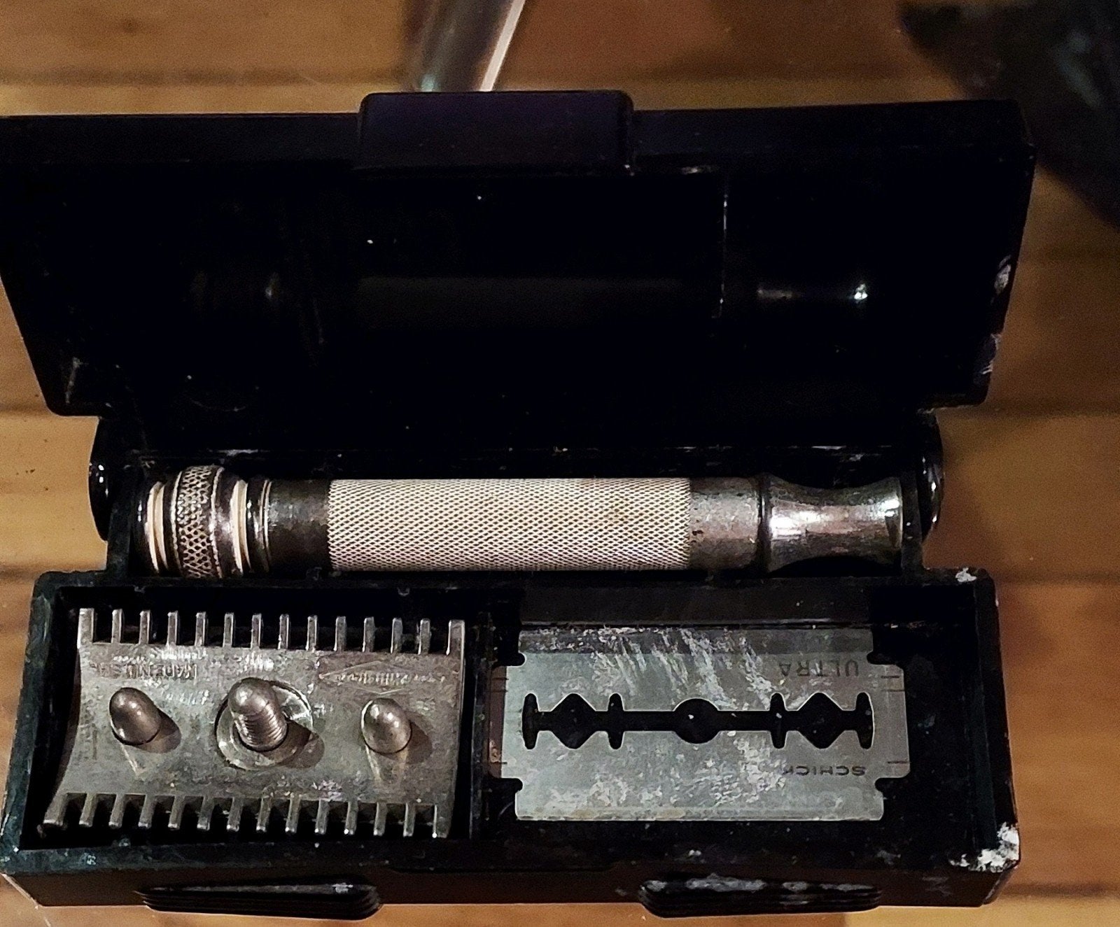 • Zeldzame Vintage Gillette "Old Type" Krabber (USA, 1921-19, Ophalen of Verzenden