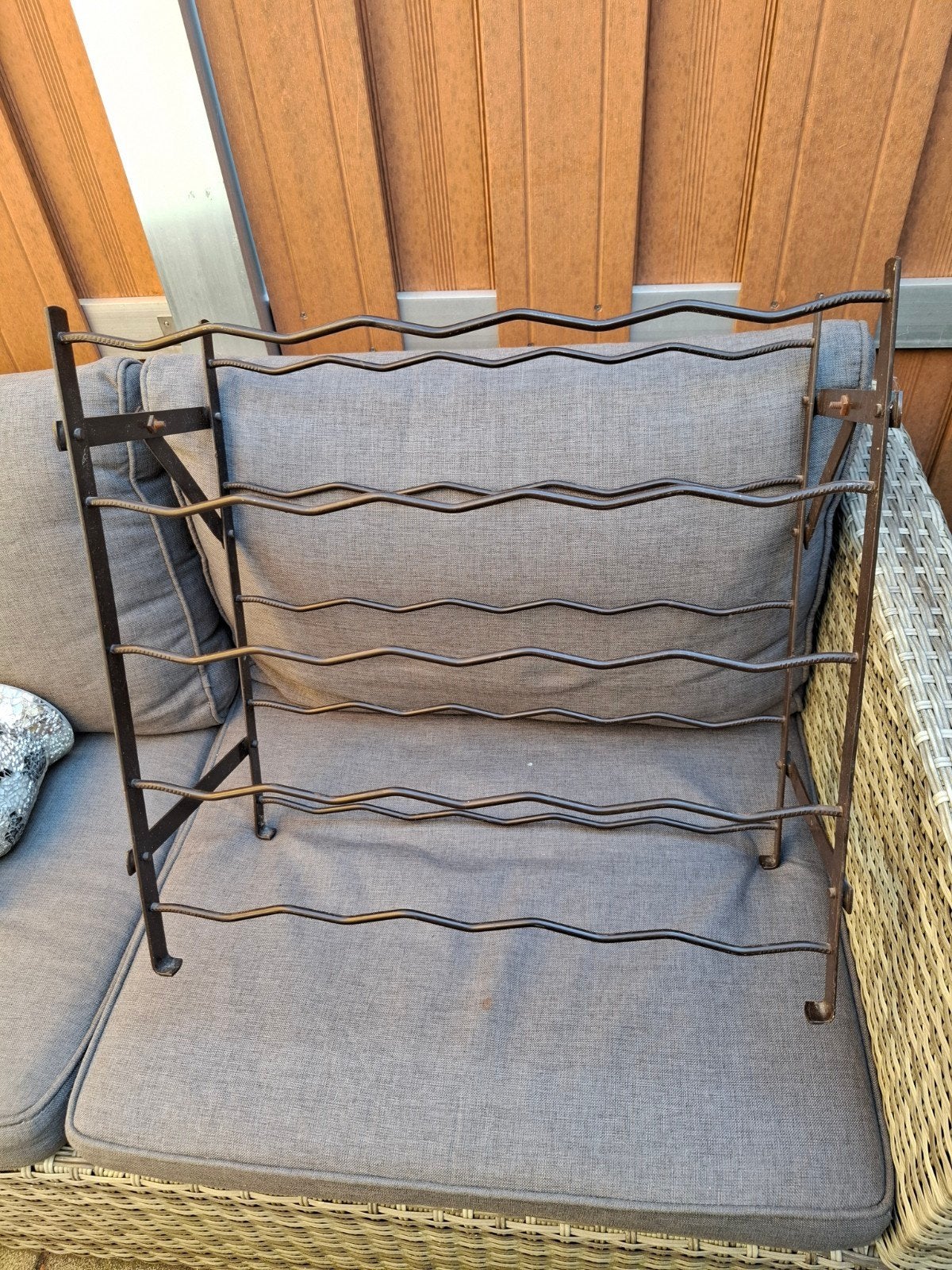 Leuk smeedijzeren wijnrek, Huis en Inrichting, Woonaccessoires | Wijnrekken, Ophalen