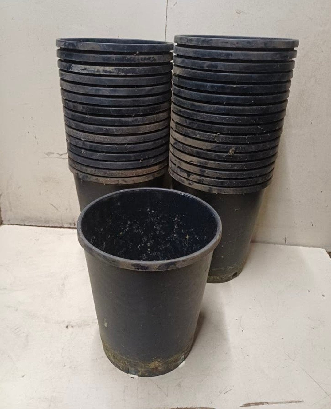 Hoge kweekpotten plantenpotten bloempotten 7 liter, Tuin en Terras, Bloempotten, Kunststof, Gebruikt, Rond, Ophalen of Verzenden