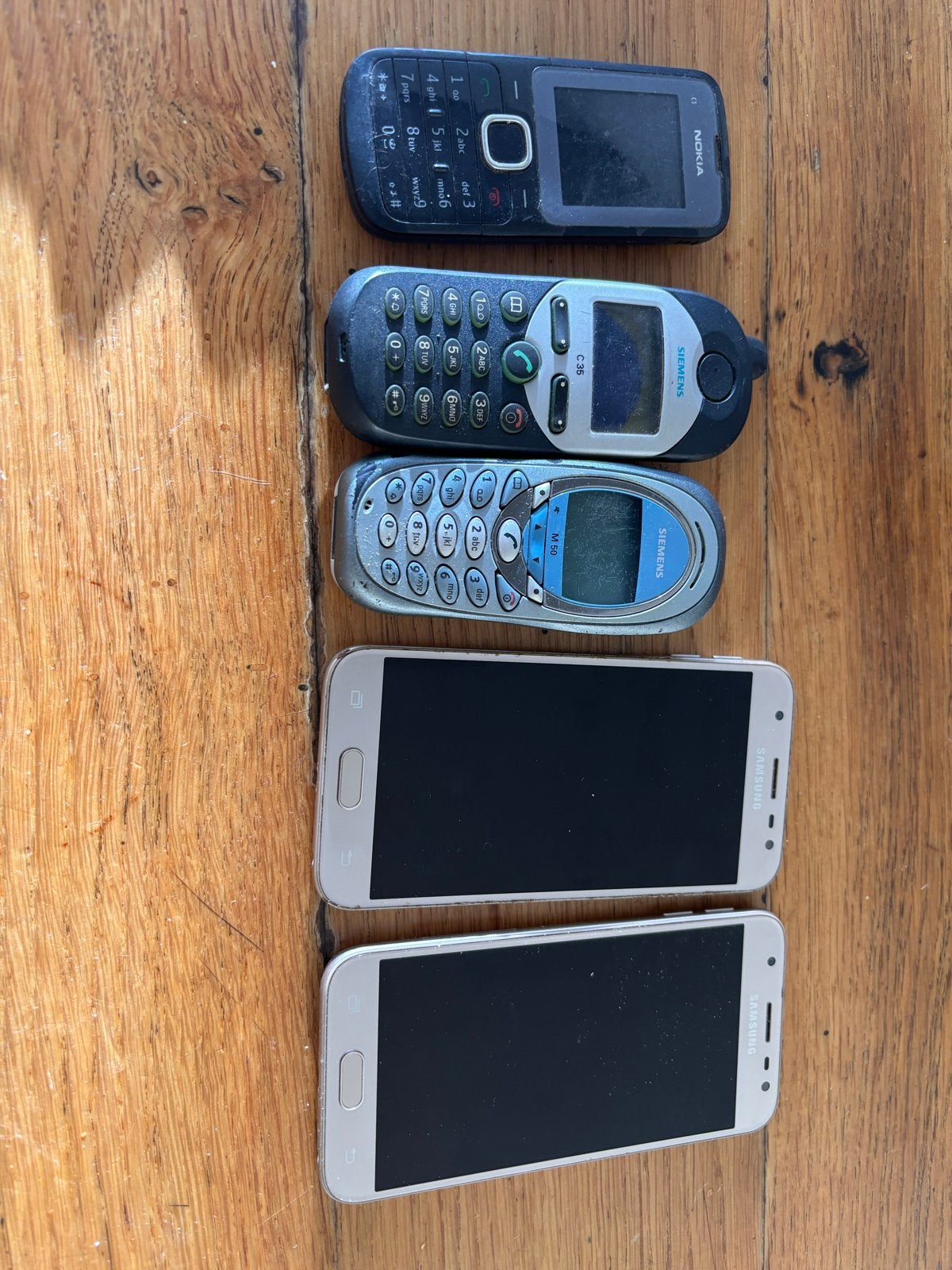 Partij oude en nieuwe telefoons (Nokia, Siemens, Samsung), Gebruikt, Overige modellen, Verzenden, Minder dan 3 megapixel