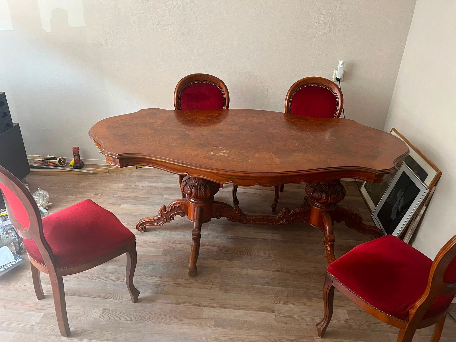 Eettafel, Huis en Inrichting, Complete eetkamers, Ophalen, Zo goed als nieuw, 4 tot 6 stoelen
