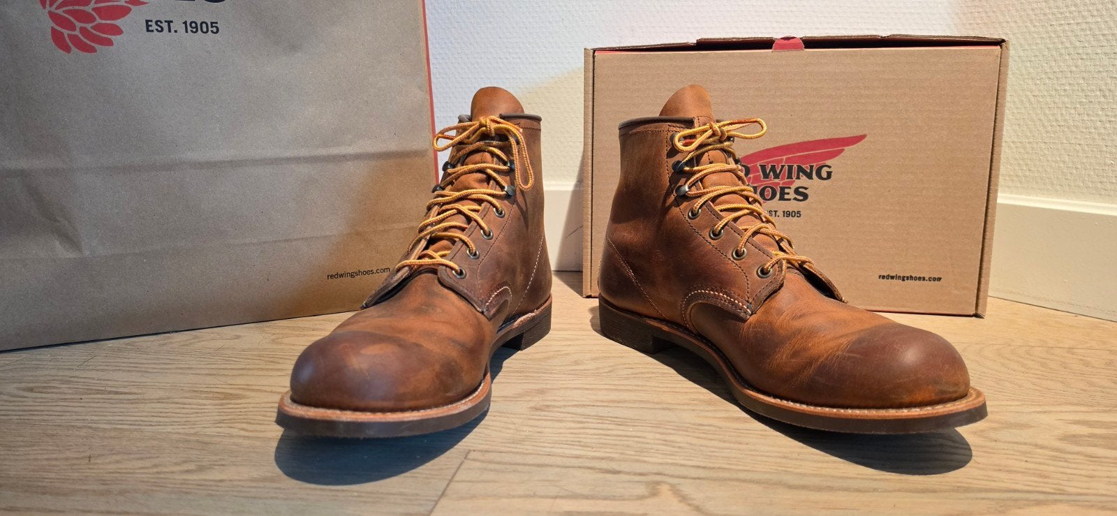 Redwing 3343 Blacksmith Copper Rough & Tough - Maat 44 (45), Kleding | Heren, Red Wing, Bruin, Boots, Nieuw