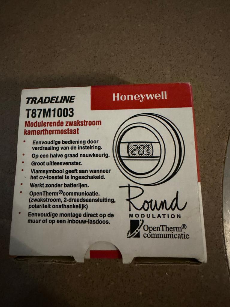 Honeywell T87M1003 Modulerende Kamerthermostaat, Ophalen of Verzenden, Nieuw