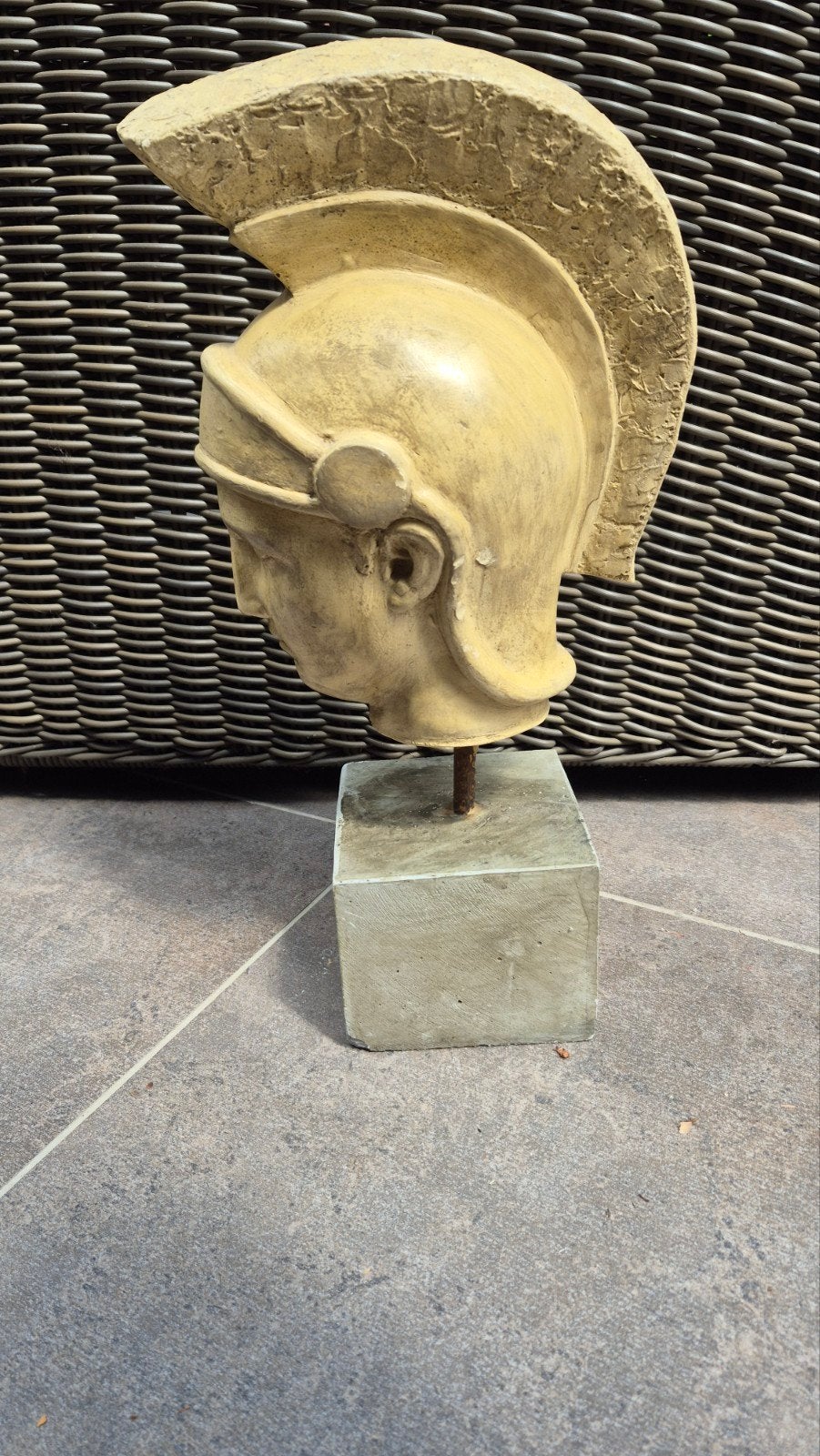 Decoratieve Buste Romeinse Soldaat met Helm, Ophalen, Gips, Buste, 20 - 50 cm