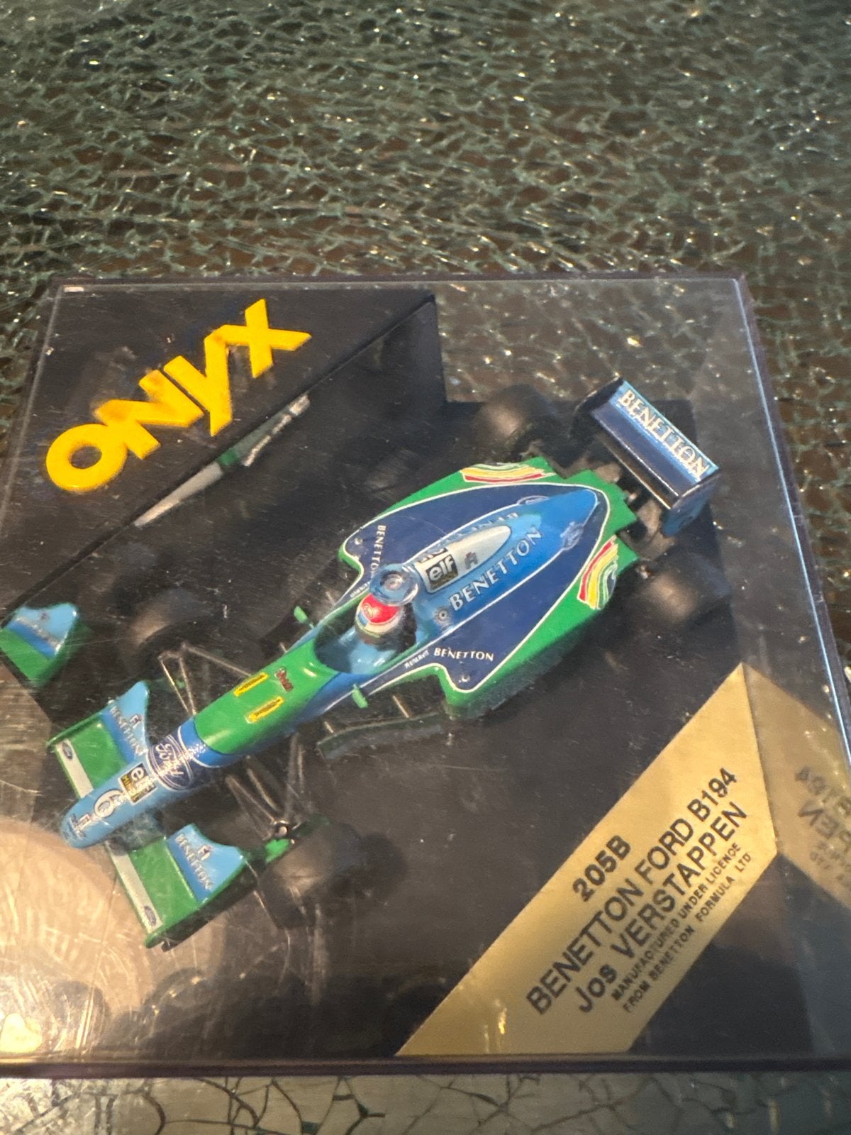 Onyx Benetton Ford B194 Jos Verstappen F1 model, Overige merken, Auto, 1:32 tot 1:50, Ophalen of Verzenden