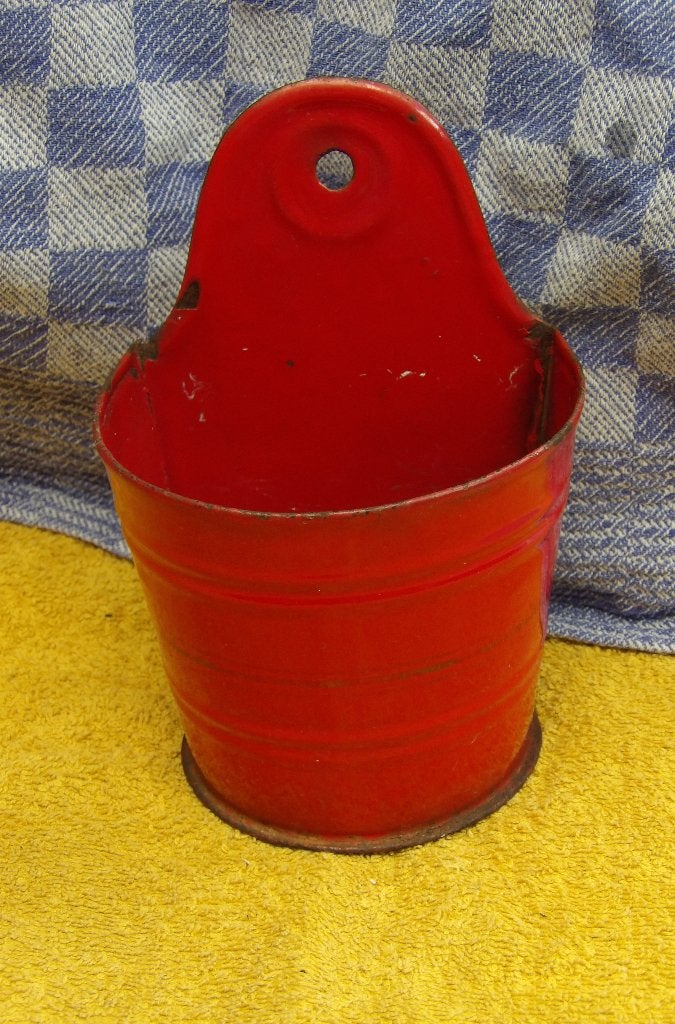 emaille zeepmok/ rood emaille zeepbakje, Antiek en Kunst, Ophalen of Verzenden