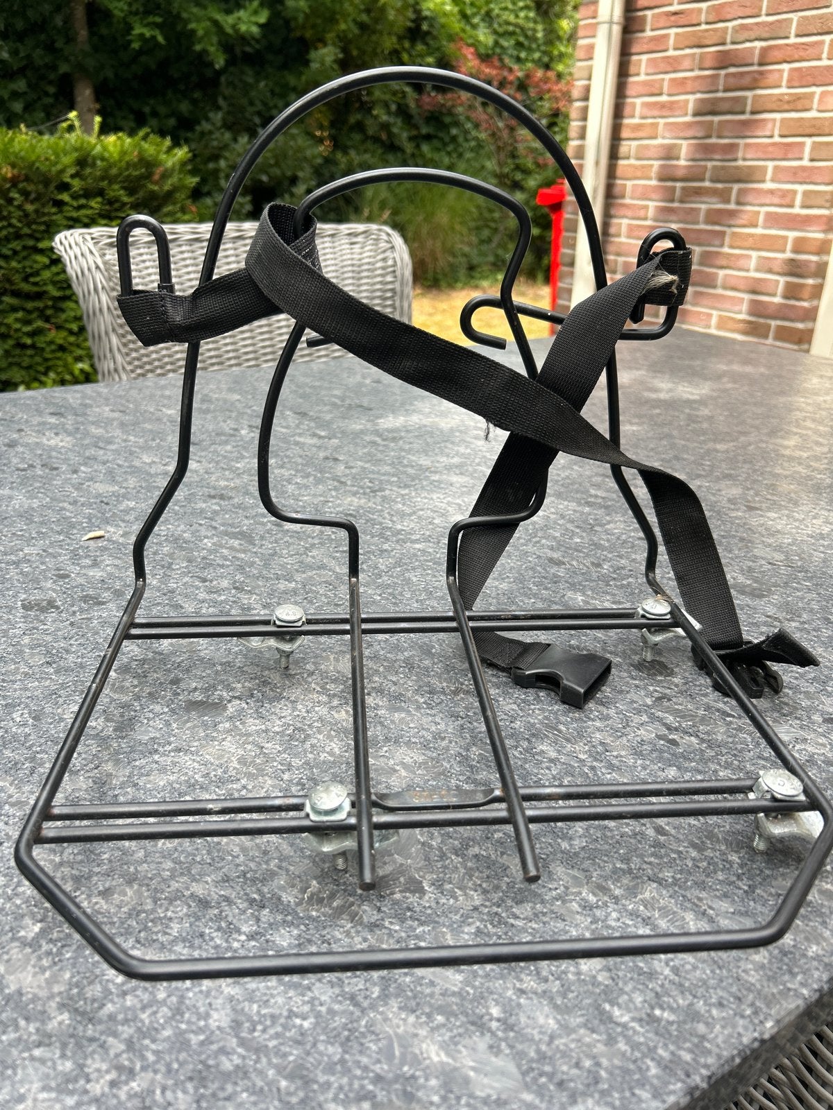 Tasdrager voor bagagedrager fiets - Zwart metaal, Ophalen of Verzenden, Gebruikt