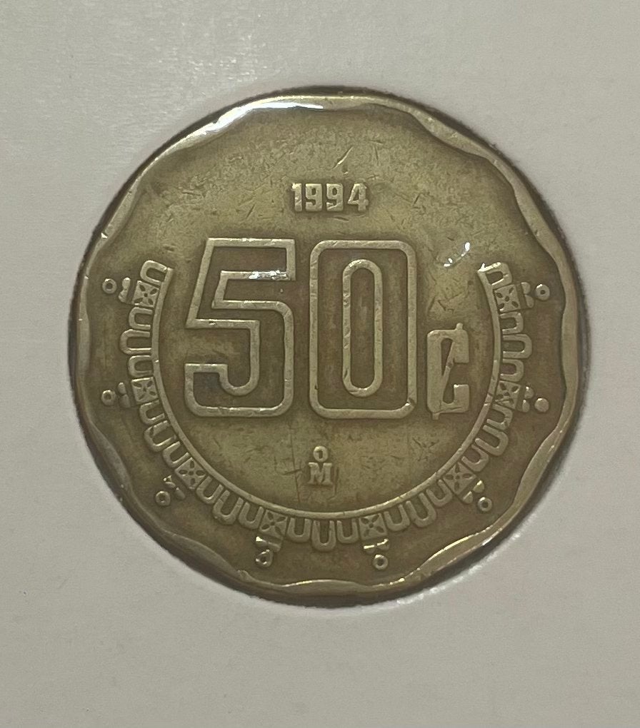 50 centavos Mexico 1994, Ophalen of Verzenden