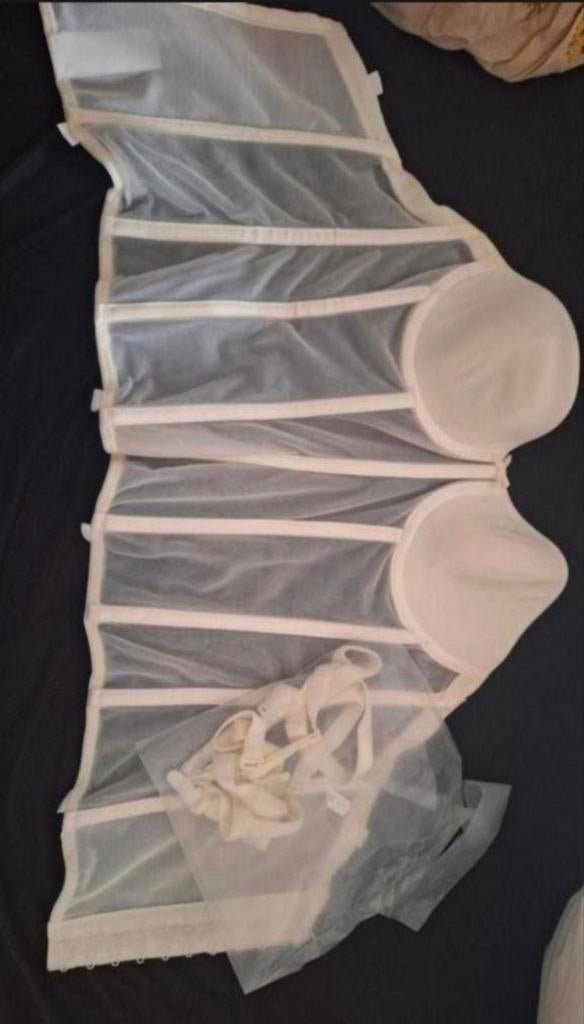 Mooie torselet 36C voor trouwjurk - Glad silhouet, Ophalen, Wit, Body of Korset