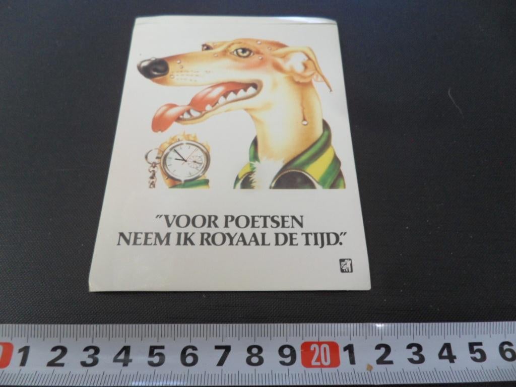 sticker elmex tandpasta strip hond neem de tijd voor poetsen, Verzamelen, Ophalen, Zo goed als nieuw