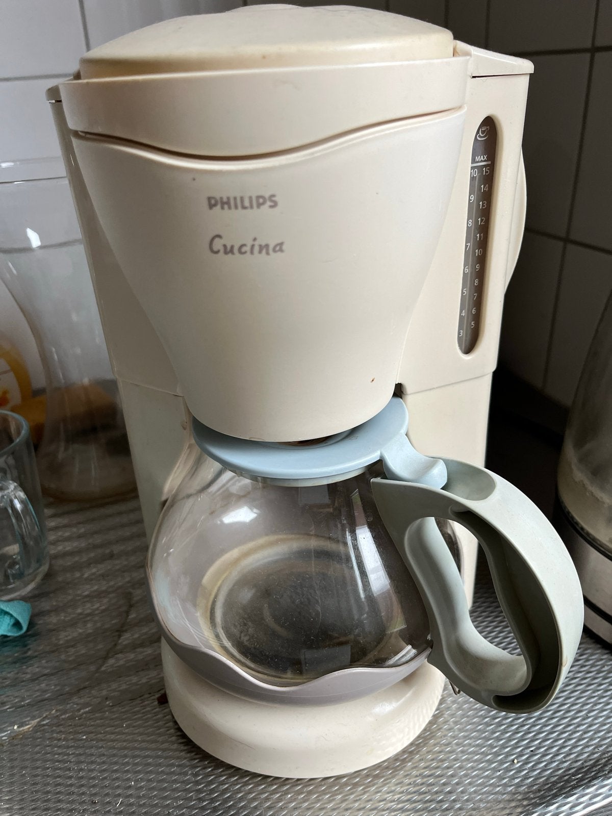 Philips Cucina Koffiefilterautomaat - 12 Kops, Gebruikt, 10 kopjes of meer, Koffiemachine, Gemalen koffie