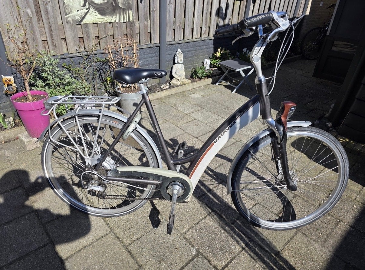 Elektrische Batavus fiets met afneembaar display, Ophalen, Gebruikt, Batavus