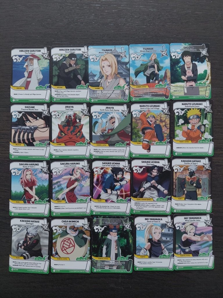Narauto Mythos, Base Set 2nd Edition, 140 cards, Ophalen of Verzenden, Zo goed als nieuw, Meerdere kaarten