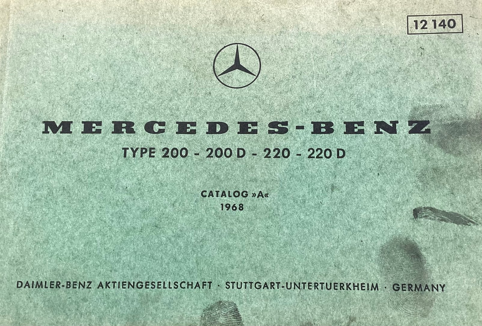 Onderdelentekeningen Mercedes W114/W115 streep 8, Ophalen