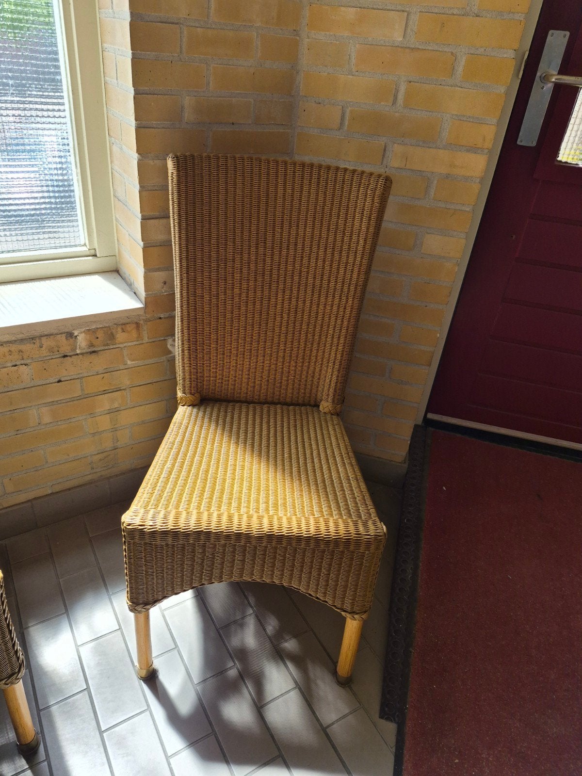 Eetkamer stoelen, Huis en Inrichting, Stoelen, Ophalen, Zo goed als nieuw, Riet of Rotan, Vier