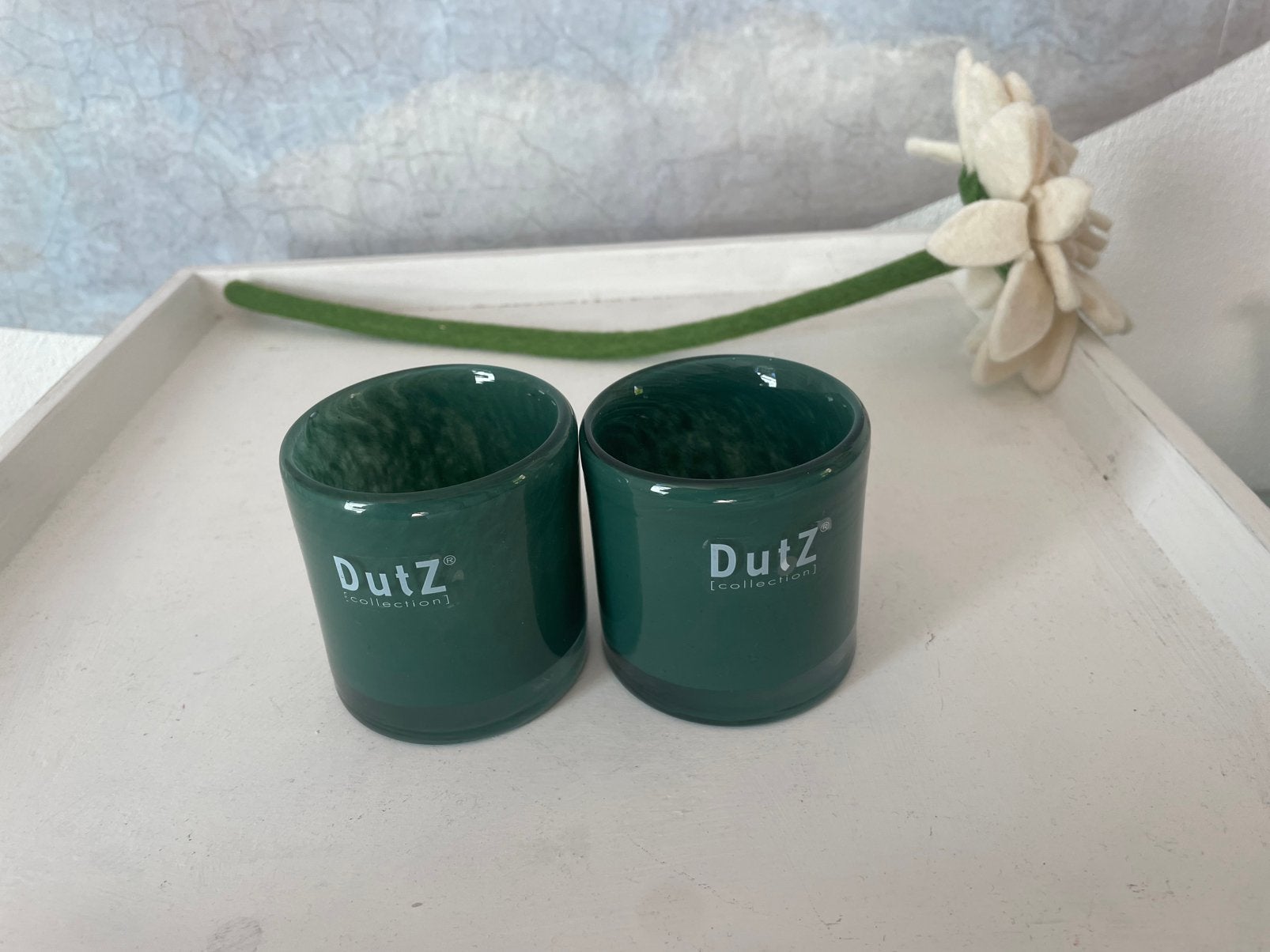 Dutz vaasjes  bos groen, Huis en Inrichting, Ophalen of Verzenden, Groen