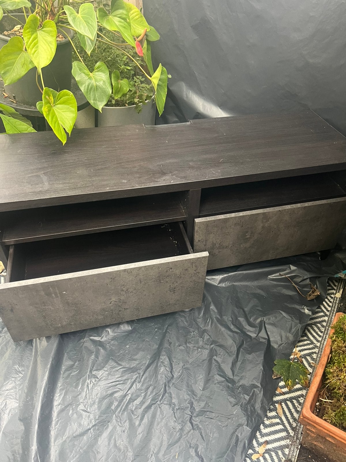 TV-meubel / kast IKEA BESTÅ, Ophalen, Gebruikt, 100 tot 150 cm, Minder dan 100 cm