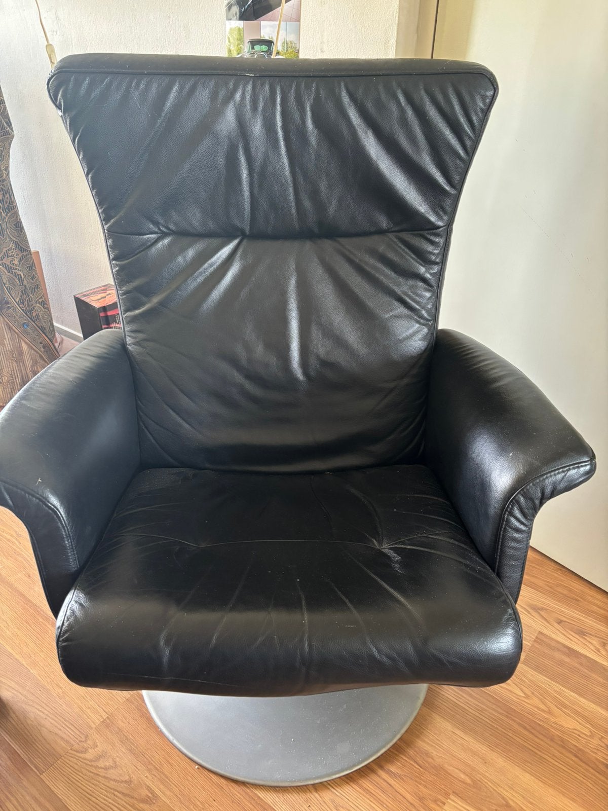 Gratis leren stoel, Ophalen, Gebruikt, 50 tot 75 cm, Leer