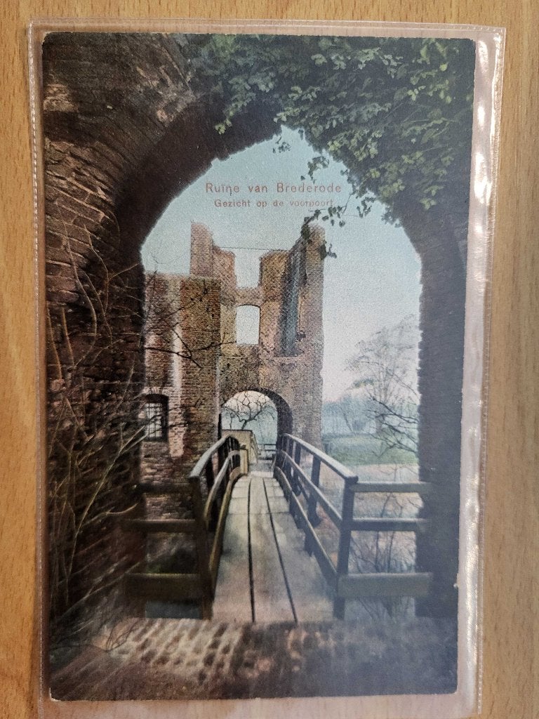 ansicht SANTPOORT Ruine van Brederode, Ophalen of Verzenden, Voor 1920, Noord-Holland