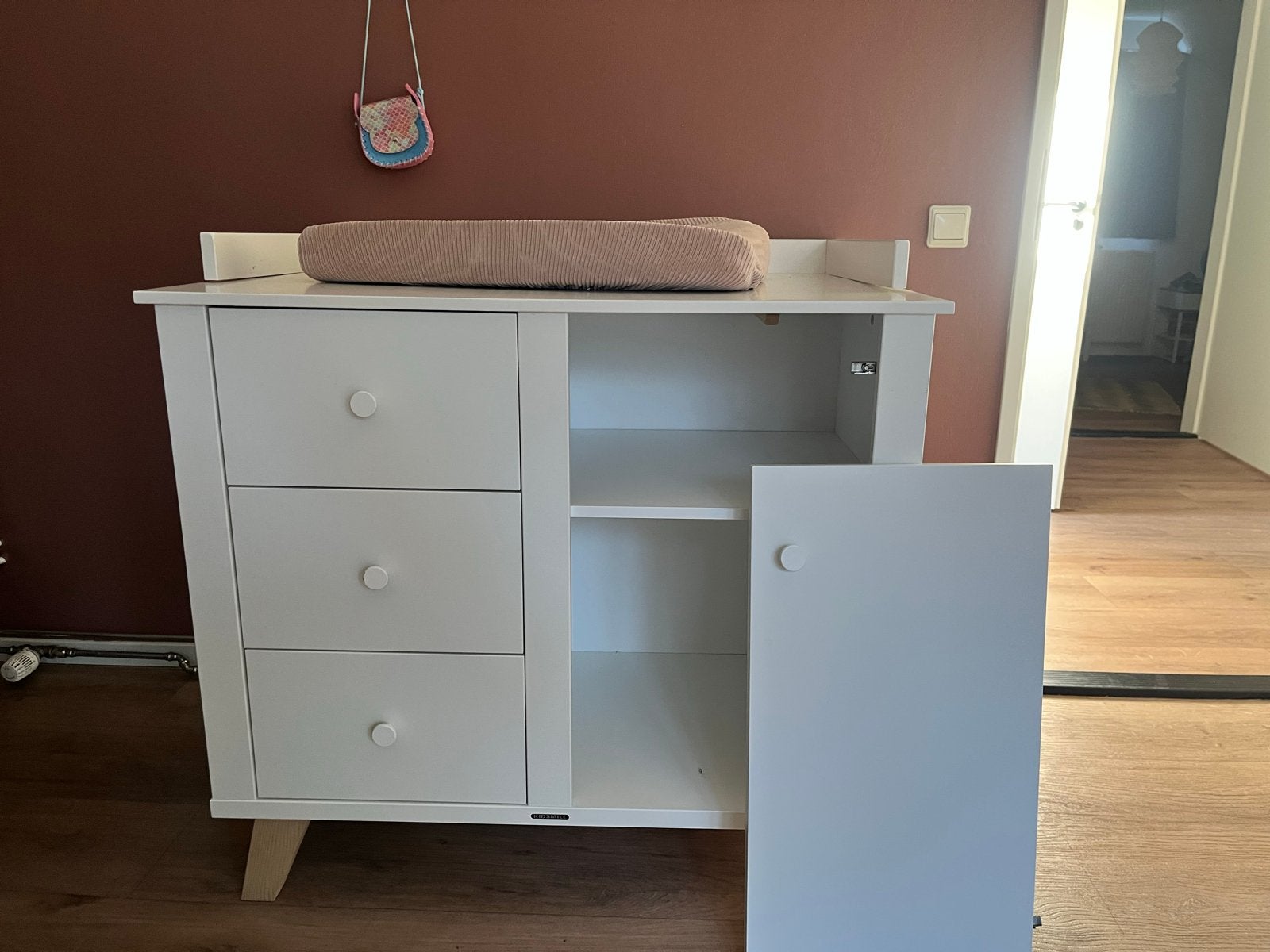 Ledikant en commode set, Kinderen en Baby's, Kinderkamer | Commodes en Kasten, Ophalen, Gebruikt, 70 cm of meer, 100 cm of meer