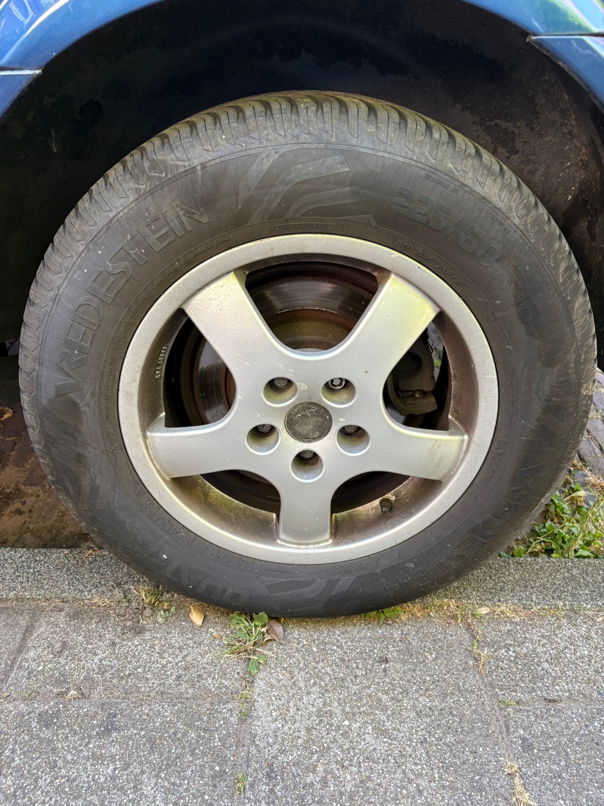 4 seizoensbanden op borbet velgen, Auto-onderdelen, Banden en Velgen, Ophalen, Velg(en), 17 inch, Zomerbanden
