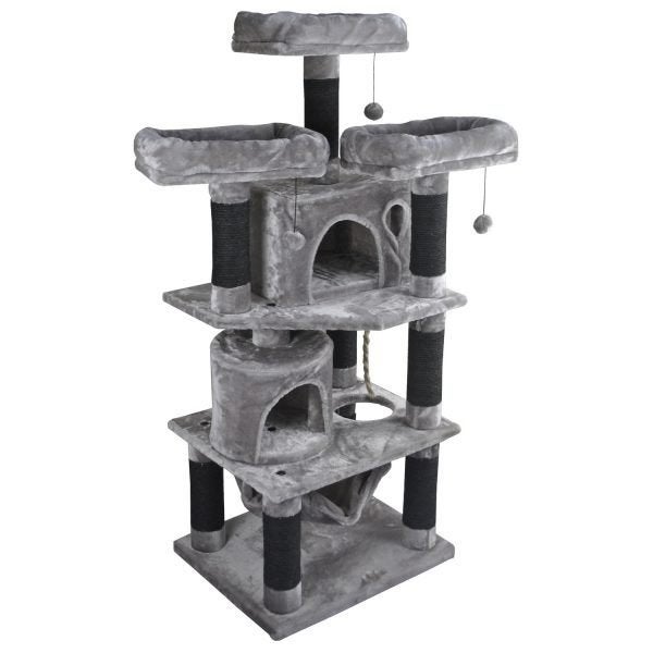 Krabpaal Lily grijs 143 cm hoog van € 126,- voor € 95,-, Dieren en Toebehoren, ., Nieuw, Ophalen of Verzenden, Krabpaal