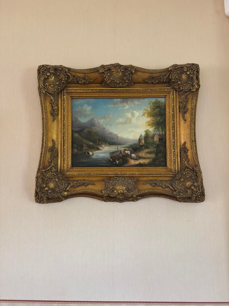 Schilderijen met oude lijsten, Ophalen of Verzenden