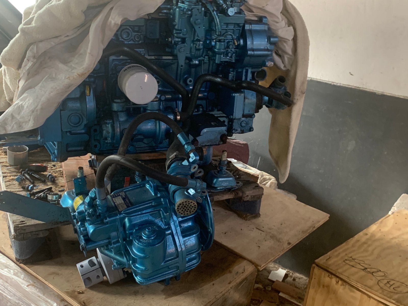 Onderdelen nanni 4-340tdi plus koppeling, Ophalen of Verzenden, Gebruikt, Binnenboordmotor