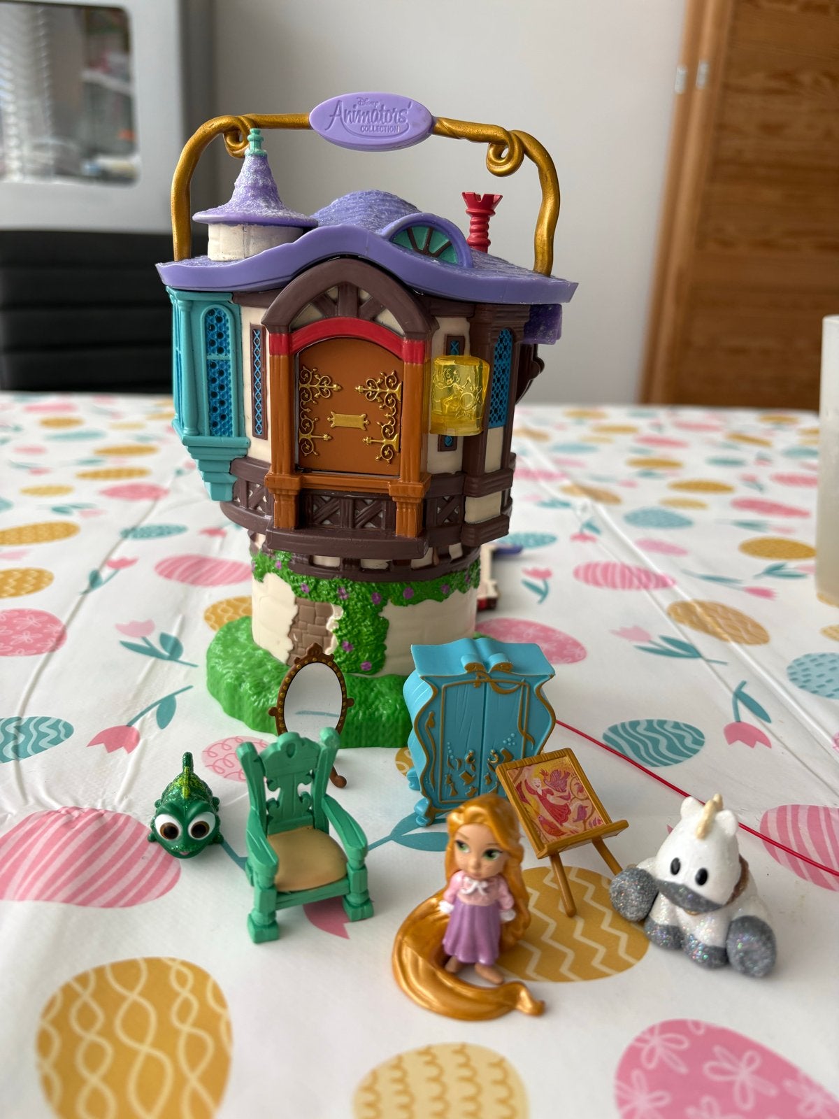 Disney Animators Rapunzel Speelset met Geluid en Licht, Ophalen of Verzenden, Gebruikt, Overige typen