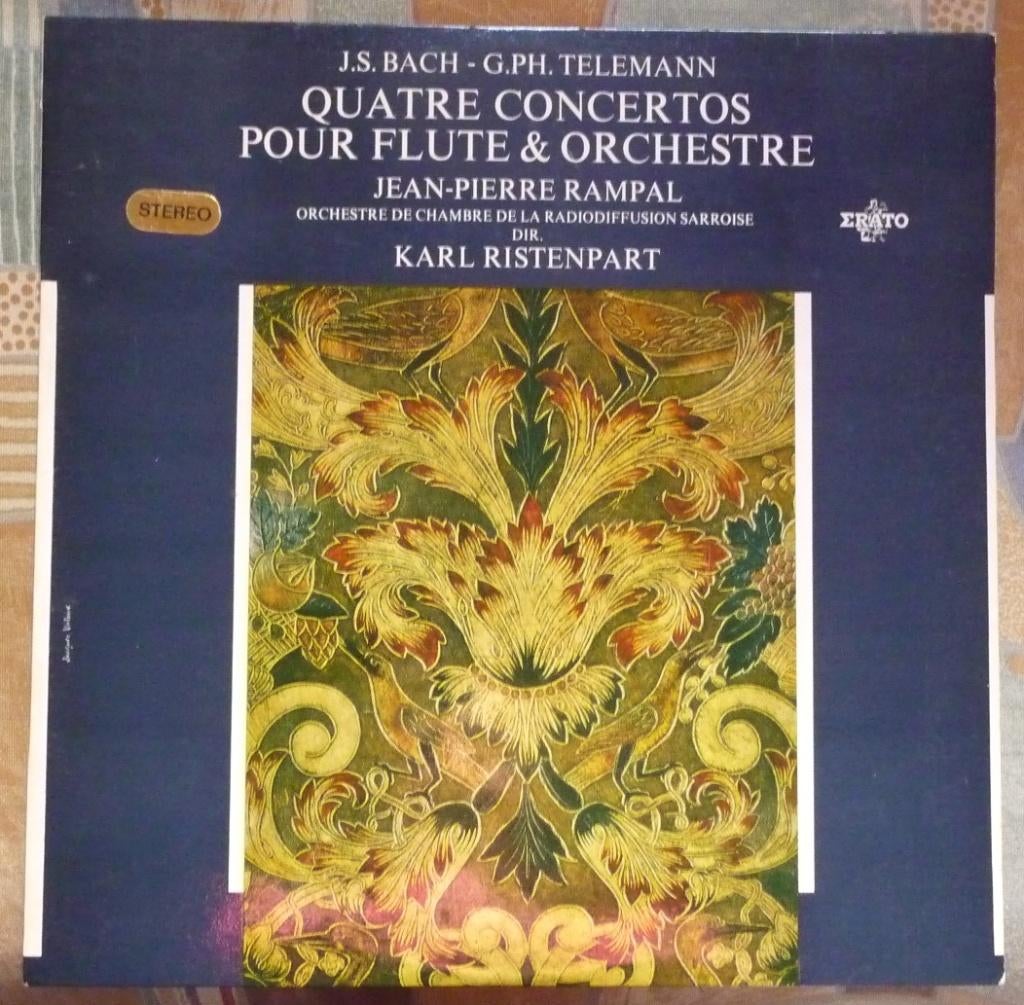 Jean-Pierre Rampal  en Karl Ristenpart  -   Bach, Telemann, Ophalen of Verzenden, Kamermuziek, Gebruikt, 12 inch