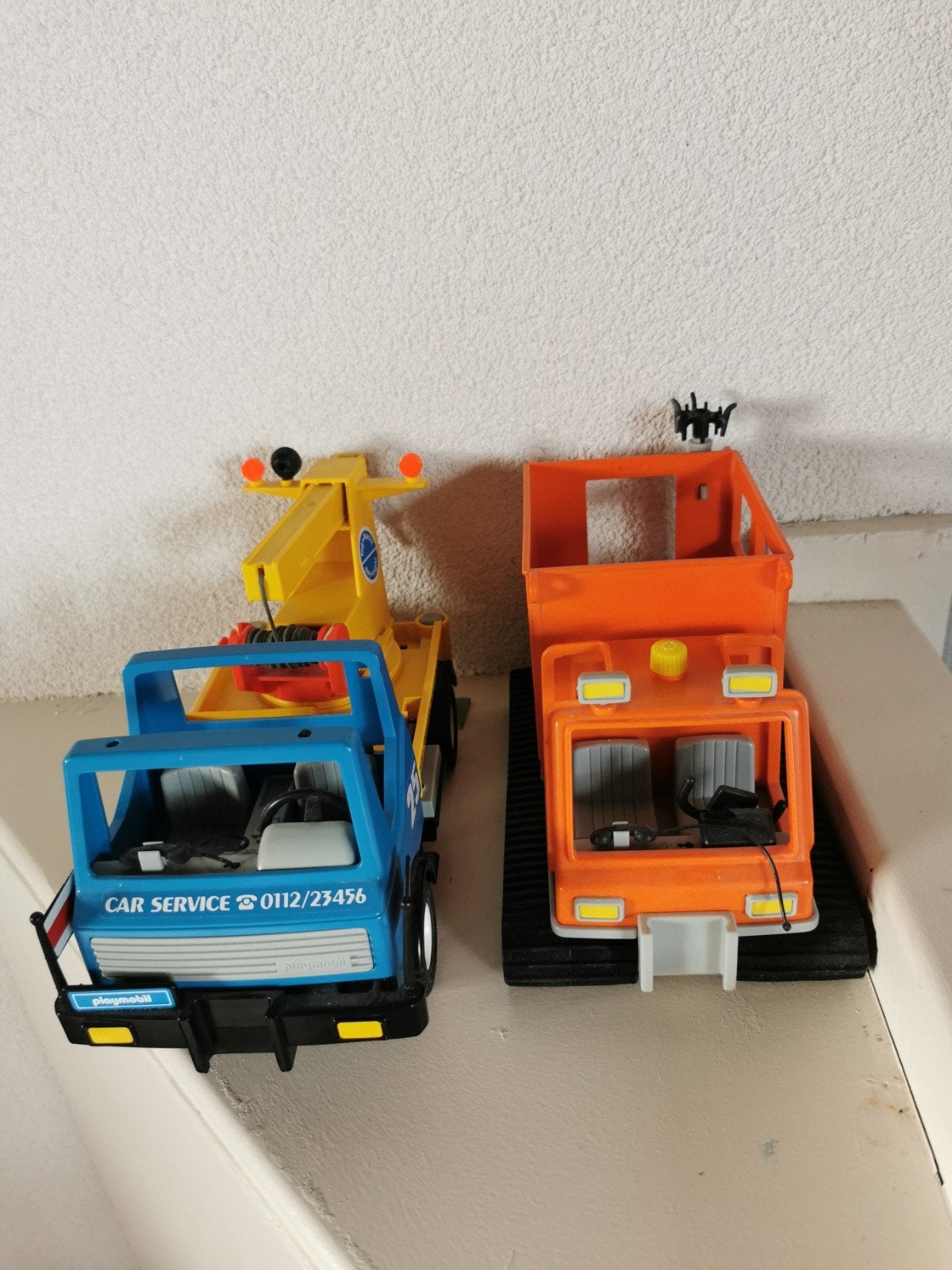 Playmobil sleepwagen en rupsvoertuig, Ophalen of Verzenden, Gebruikt
