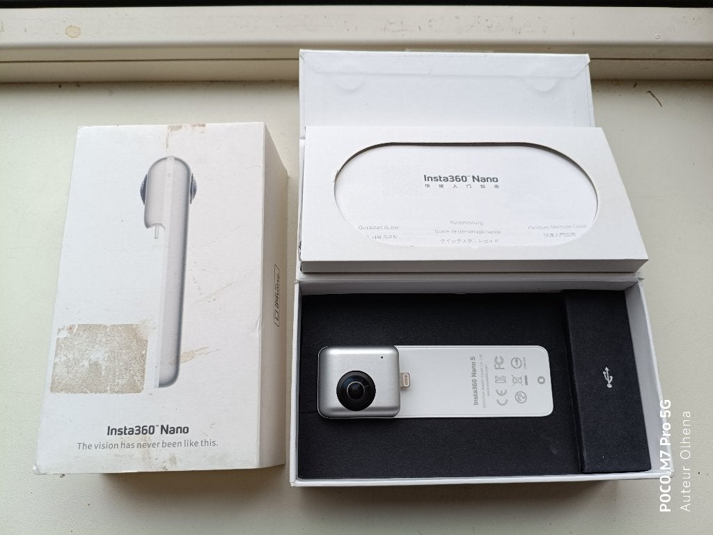 Insta360 Nano S - Maak 360-graden video, Audio, Tv en Foto, Fotografie | Doka Toebehoren, Ophalen, Zo goed als nieuw, Doka-onderdelen