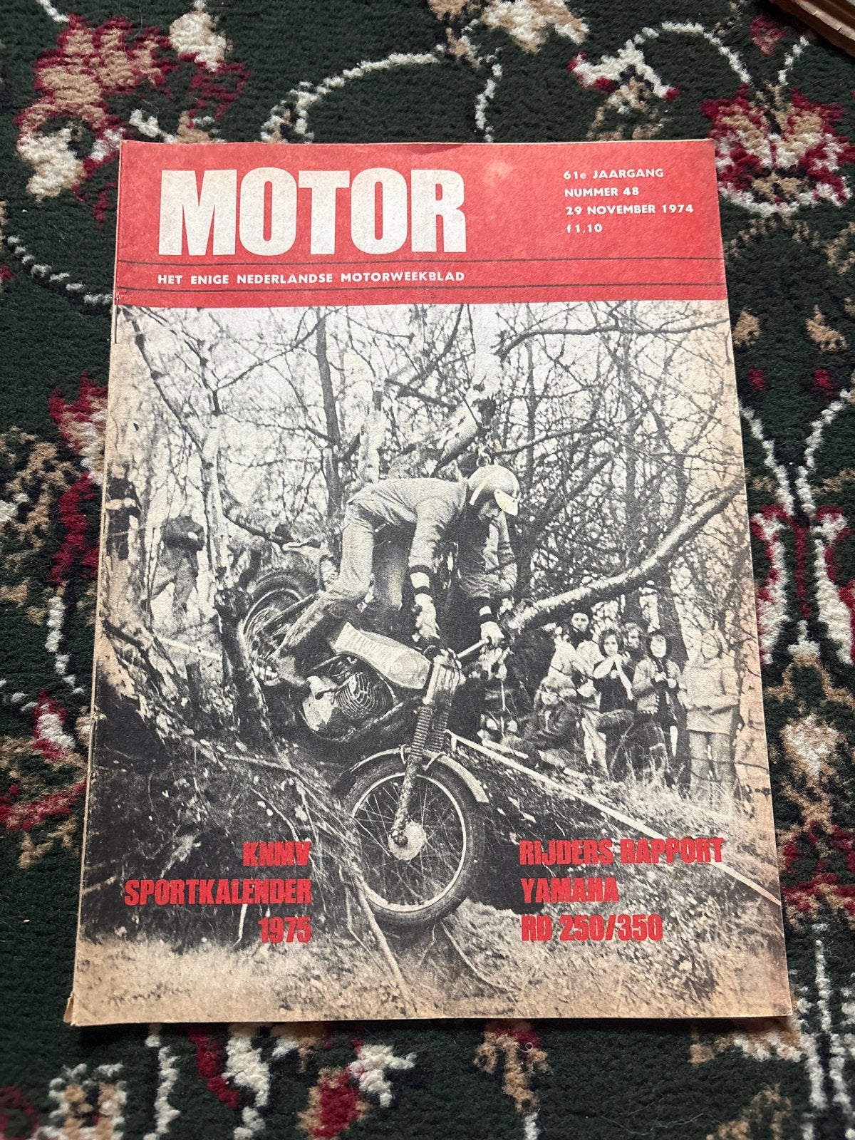 Motorweekblad MOTOR - 23 november 1974, Ophalen of Verzenden, Gelezen, Algemeen