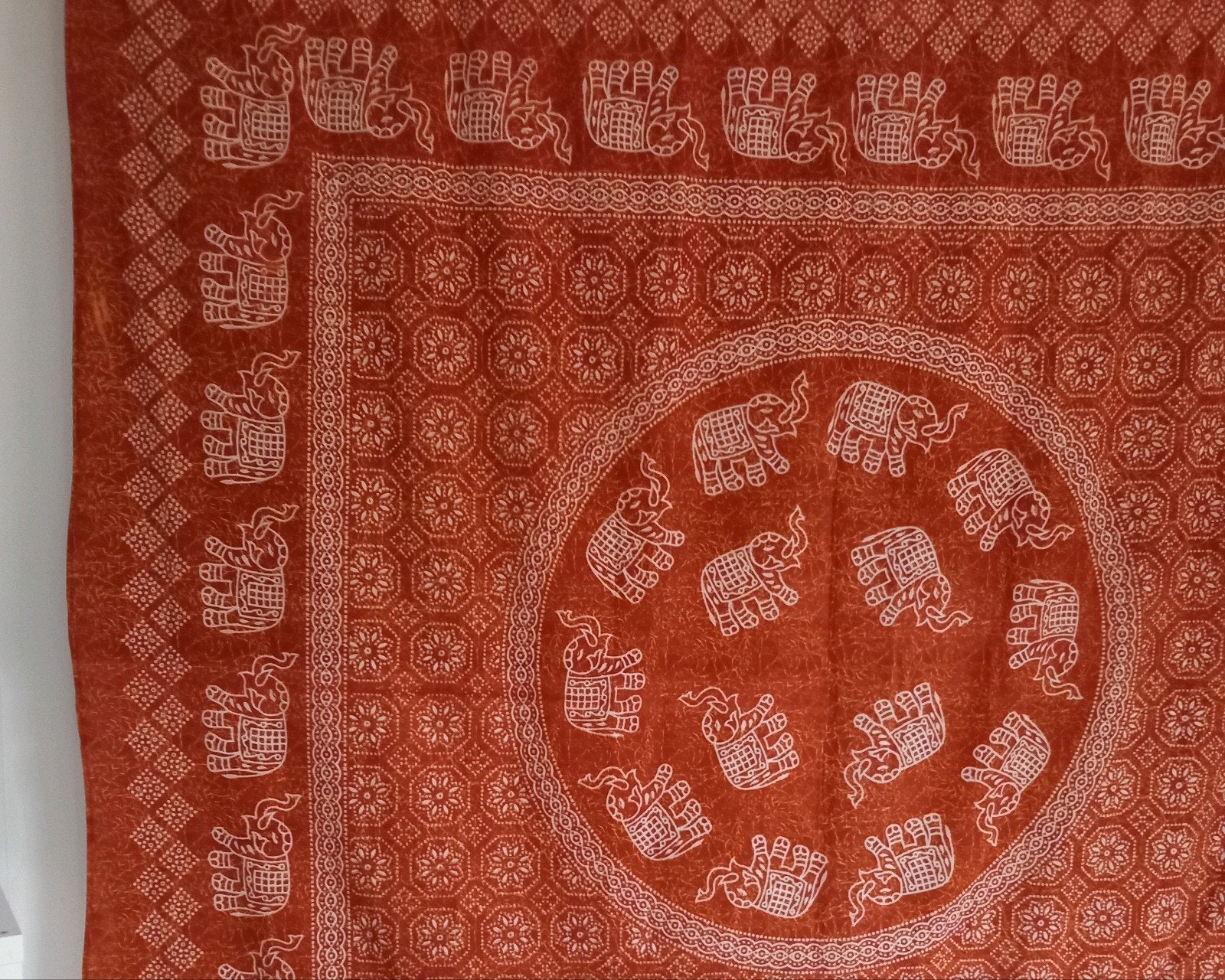 Wandkleed indian Elepfant., 230 cm, Ophalen of Verzenden, Zo goed als nieuw, Bruin
