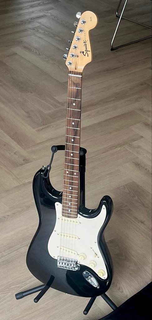 Squier Strat Stratocaster Affinity gitaar (1997) met tas, Ophalen, Gebruikt, Solid body, Fender