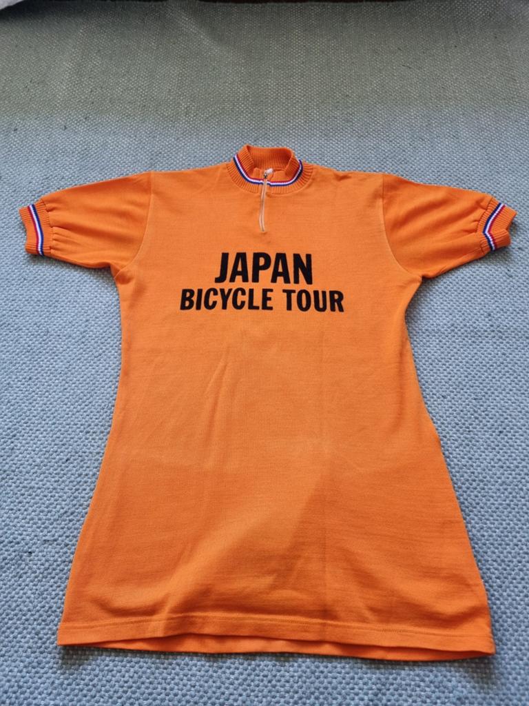 Vintage Jaren '60 Katoenen Wielershirt - Japan Tour - Maat M, Fietsen en Brommers, Gebruikt, Ophalen of Verzenden, Bovenkleding
