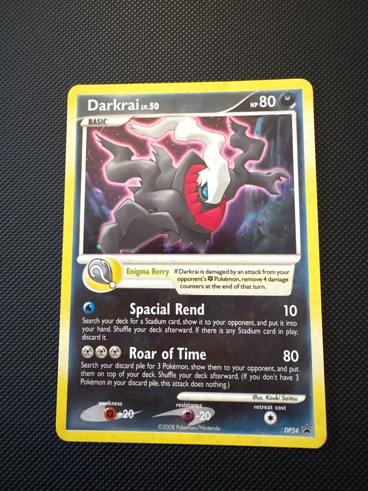 Darkrai Lv.50 Pokémon Kaart - DP24 Promo, Ophalen of Verzenden, Gebruikt, Losse kaart