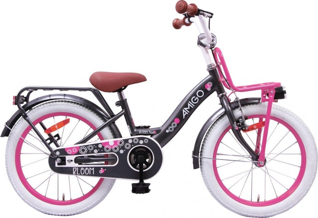 AMIGO Bloom meisjesfiets 20 inch, Ophalen, Zijwieltjes, Zo goed als nieuw, Amigo