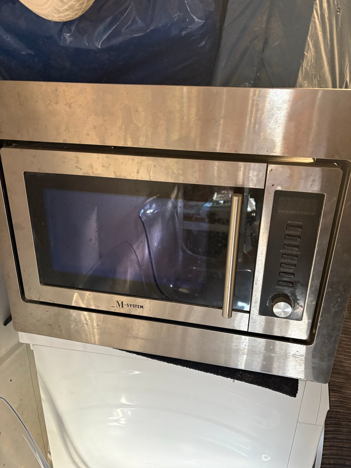 M-System MCM40IX Inbouw Combimagnetron, Witgoed en Apparatuur, Ophalen, Combimagnetron, Gebruikt, 60 cm of meer
