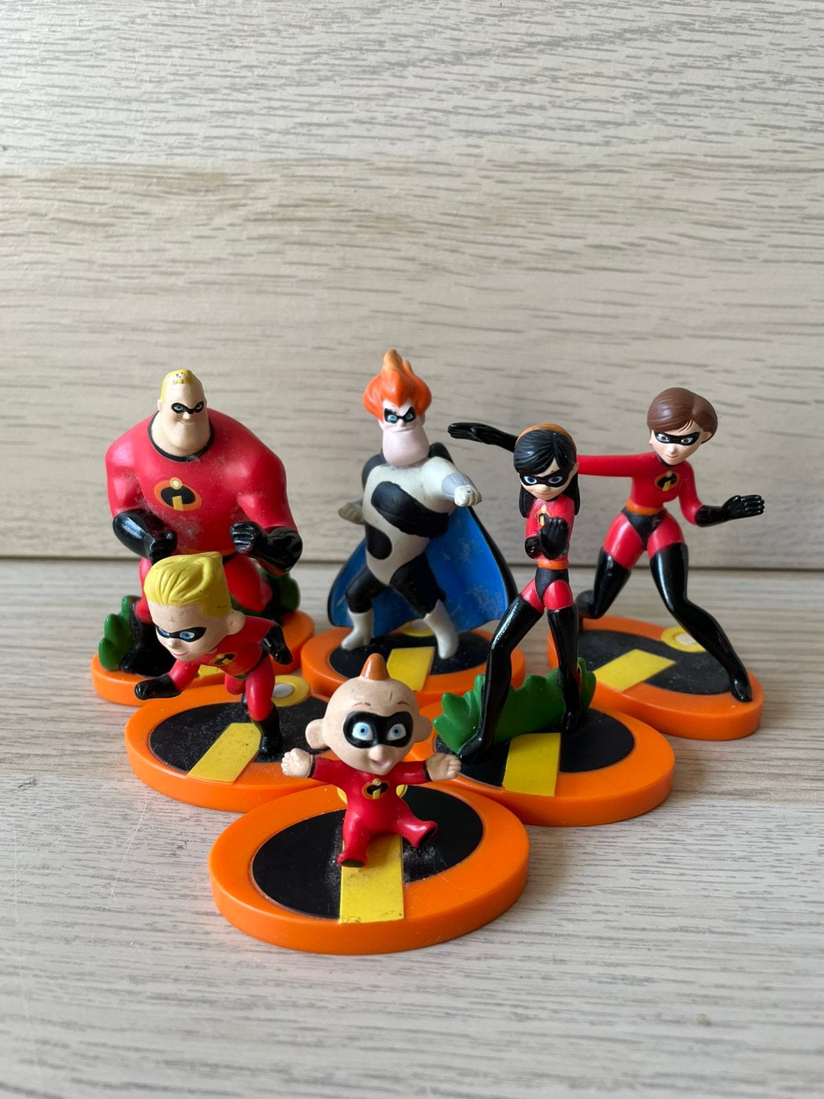 6 Disney/Pixar-figuren The Incredibles. Versturen kan, Ophalen, Overige figuren, Zo goed als nieuw, Beeldje of Figuurtje